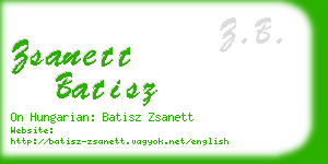 zsanett batisz business card
